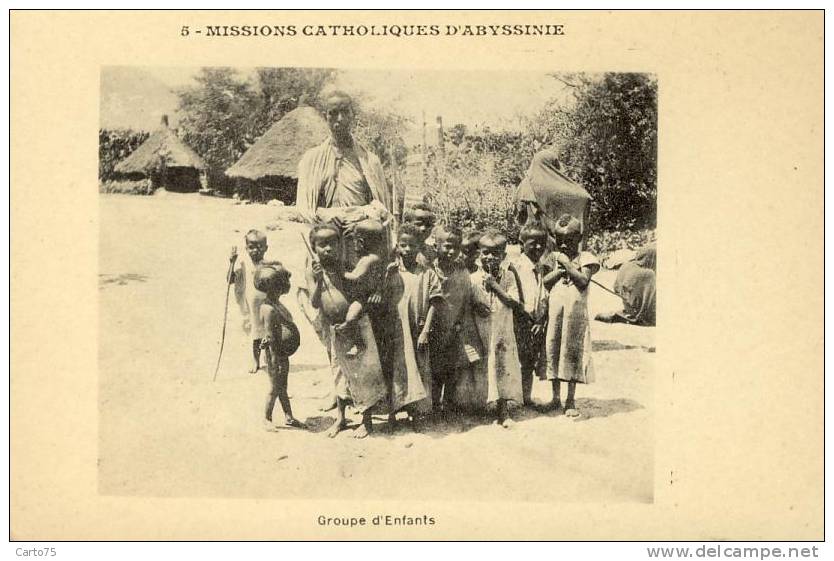 Ethiopie - Missions Catholiques Abyssinie - Groupes D'Enfants - Etiopia