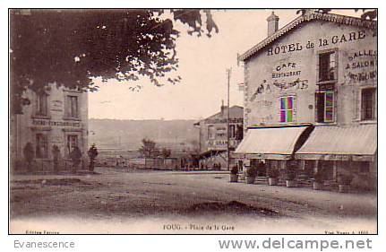 54 FOUG PLACE DE LA GARE REF4352 - Foug