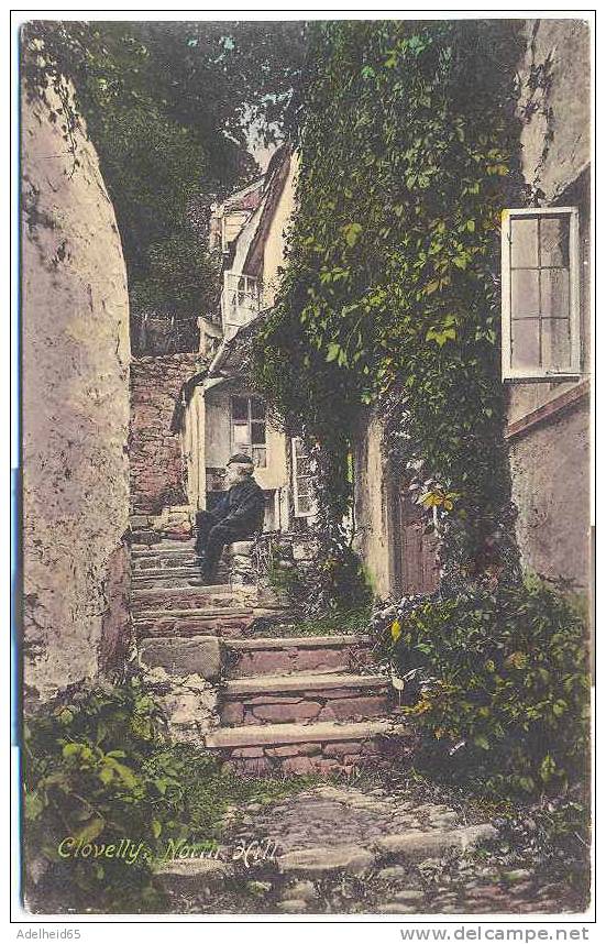 Clovelly North Hill W. Old Man, Near Mint, Frith C 1910 - Clovelly