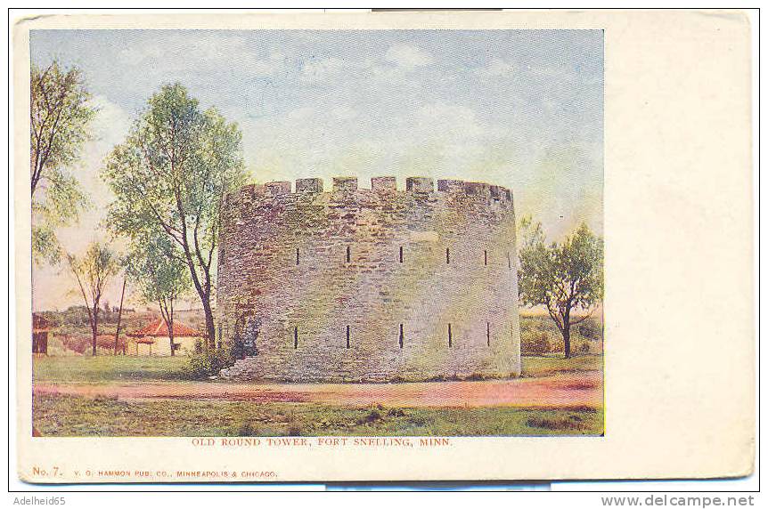 Old Round Tower Fort Snelling Minnesota Undivided Back C 1900 - Andere & Zonder Classificatie