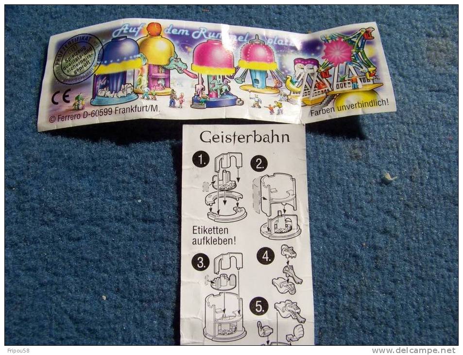 KINDER - BPZ Allemand Auf Dem Rummelplatz 640464 Geisterbahn - Instructions