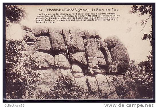 YONNE - Quarré Les Tombes - La Roche Des Fées - Quarre Les Tombes