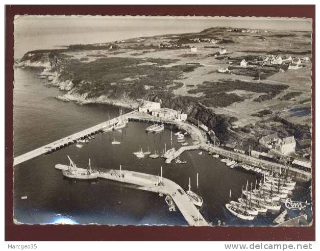 île De Groix Port-tudy & Pen-lan Vue Aérienne édit.combier N° 422-59 A  Bateaux De Pêche Thoniers?voir état ,belle  Cpsm - Groix