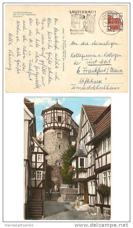 AK LAUTERBACH/Hessen Das Tor Zum Vogelsberg Ankerturm -4.10.66 - 18 Nach 6 Frankfurt / Main - Lauterbach