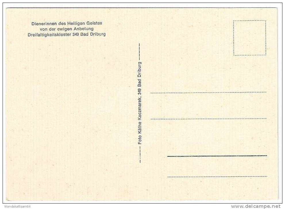 AK BAD DRIBURG Dienerinnen Des Heiligen Geistes V. D. Ewigen Anbetung Dreifaltigkeitskloster - Bad Driburg