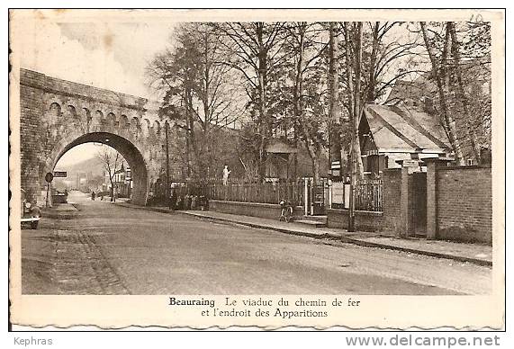 BEAURAING :  Viaduc Chemin De Fer Et Endroit Apparitions - Editions " Arduenna " Cachet De La Poste 1951 - Beauraing