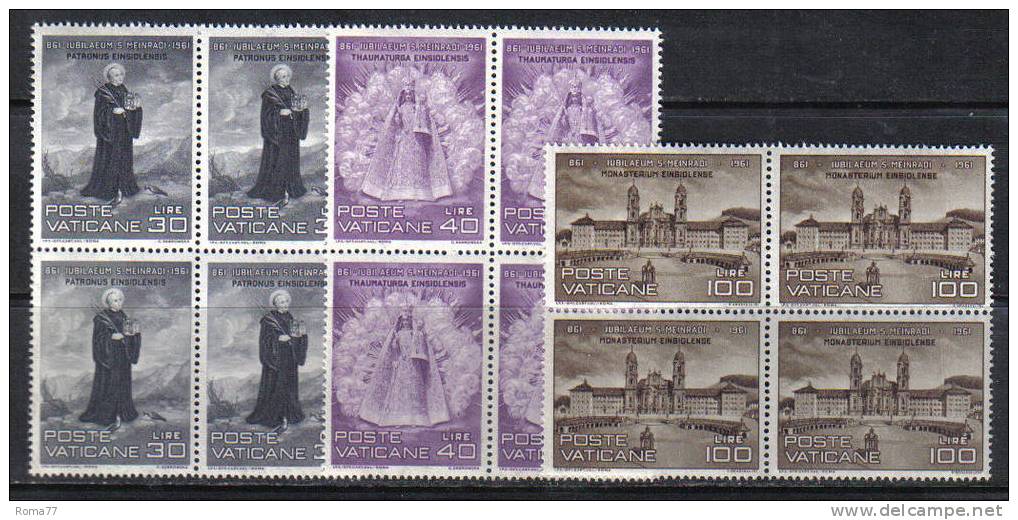 SS496 - VATICANO , San Meinrado Serie 298/300 In Quartina  *** - Unused Stamps