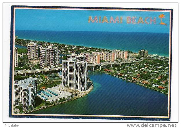 FLORIDA IMPRESSIONS MIAMI BEACH, Florida. .. Showing The Intracoastal Waterway, Marco Polo Hotel And Golden Beach In The - Miami Beach