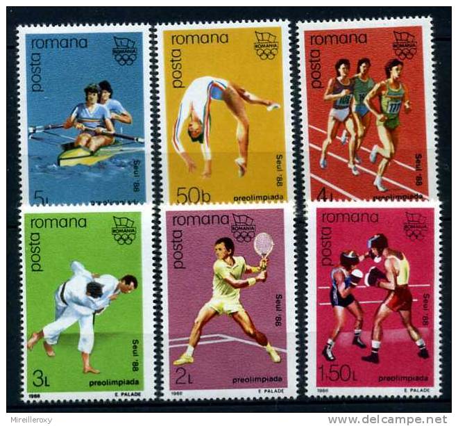 JEUX OLYMPIQUES / SEOUL 1988 / BOXE / TENNIS / JUDO / COURSE / AVIRON / GYMNASTIQUE / ROUMANIE - Sommer 1988: Seoul