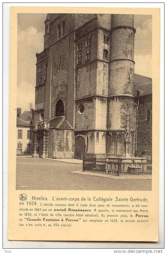 C9812 - Nivelles - L'avant-corps De La Collégiale Sainte-Gertrude - Nijvel