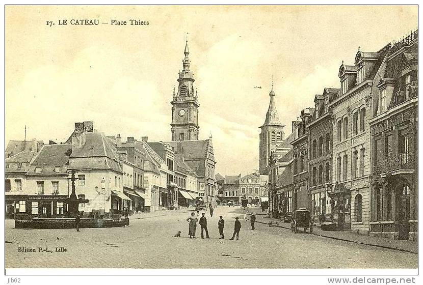 17 - Le  Cateau - Place Thiers - Le Cateau