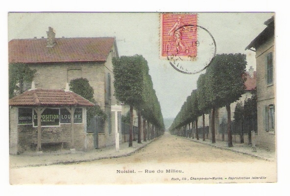 SEINE-ET-MARNE  /  NOISIEL  /  RUE  DU  MILIEU    ( Cpa Colorisée, Ayant Voyagé En 1904 ) - Noisiel