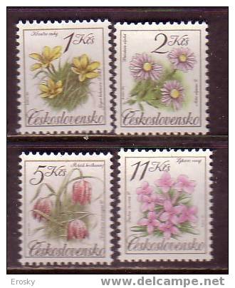 L3669 - TCHECOSLOVAQUIE Yv N°2898/01 ** FLEURS - Unused Stamps