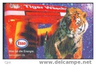 # GERMANY S05_99 Esso 12 Gem 04.99 -tigre,tiger- Tres Bon Etat - S-Series : Sportelli Con Pubblicità Di Terzi