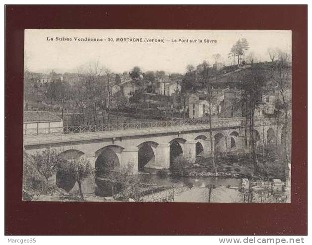 Mortagne Le Pont Sur La Sèvre édit.jehly Poupin N° 20  Belle Carte - Mortagne Sur Sevre