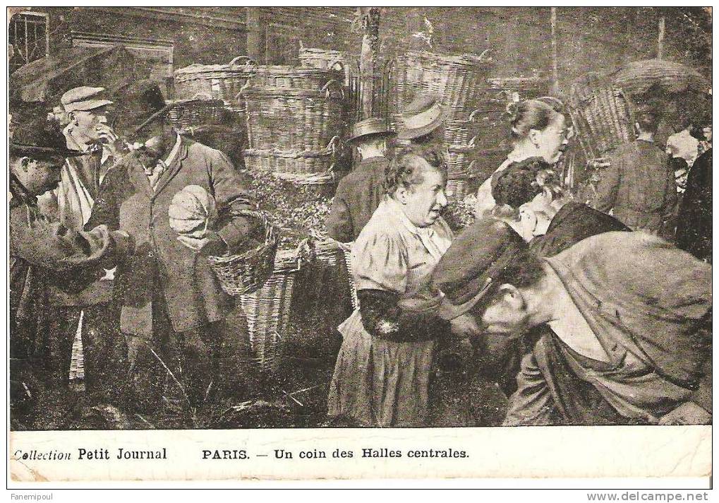 Collection PETIT JOURNAL. PARIS .  Un Coin Des Halles Centrales - Loten, Series, Verzamelingen