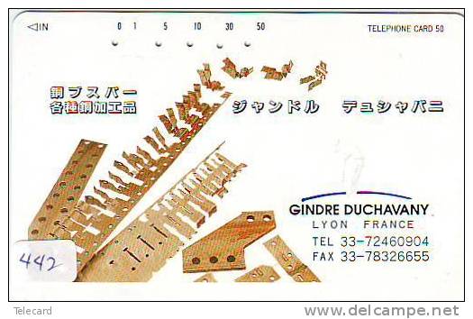 Télécarte Japon Japan PARIS.  France Related (442) GINDRE  * French Related  *  Frankreich Verbunden 110-45 - Mode