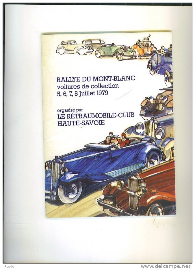 LIVRET / AUTO ANCIENNE / 3° RALLYE DU MONT BLANC 1979  / 44 PAGES  / PARFAIT ETAT - Auto