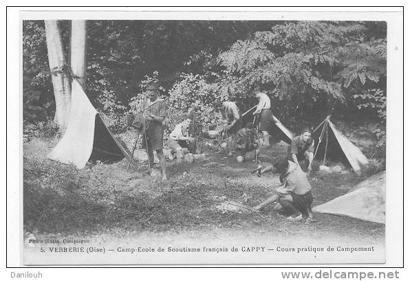 60 //FL/ VERBERIE, Camp école De Scoutisme Français De Cappy, Cours Pratique De Campement, ANIMEE - Verberie