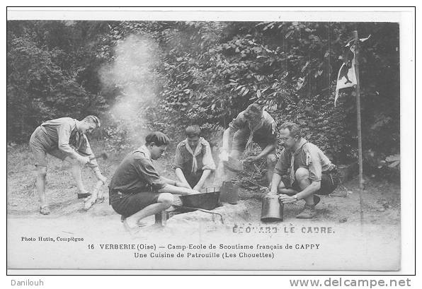 60 //FL/ VERBERIE, Camp école De Scoutisme Français De Cappy, Cuisine De Patrouille, Les Chouettes, ANIMEE - Verberie