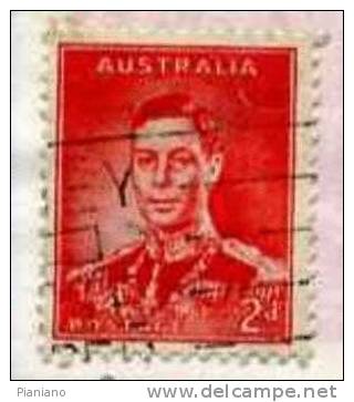 PIA - AUSTRALIA  - 1937-38 : Serie Corrente : Re Giorgio VI° - (Yv 112B) - Used Stamps