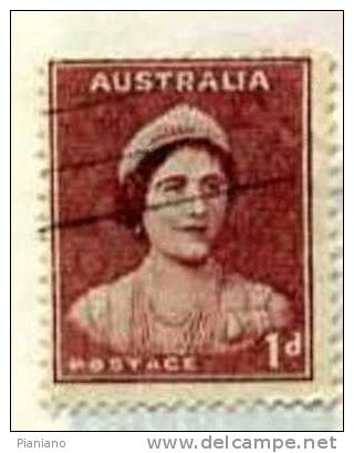 PIA - AUSTRALIA  - 1938-42 : Serie Corrente : Regina Elisabetta - (Yv 127) - Used Stamps