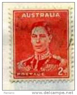 PIA - AUSTRALIA  - 1938-42 : Serie Corrente : Re Giorgio VI° - (Yv 130) - Used Stamps