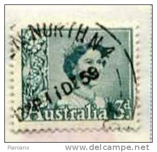 PIA - AUSTRALIA - 1959-62 : Elisabetta II  - (Yv 250) - Gebruikt