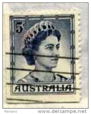 PIA - AUSTRALIA - 1959-62 : Elisabetta II  - (Yv 253) - Gebraucht
