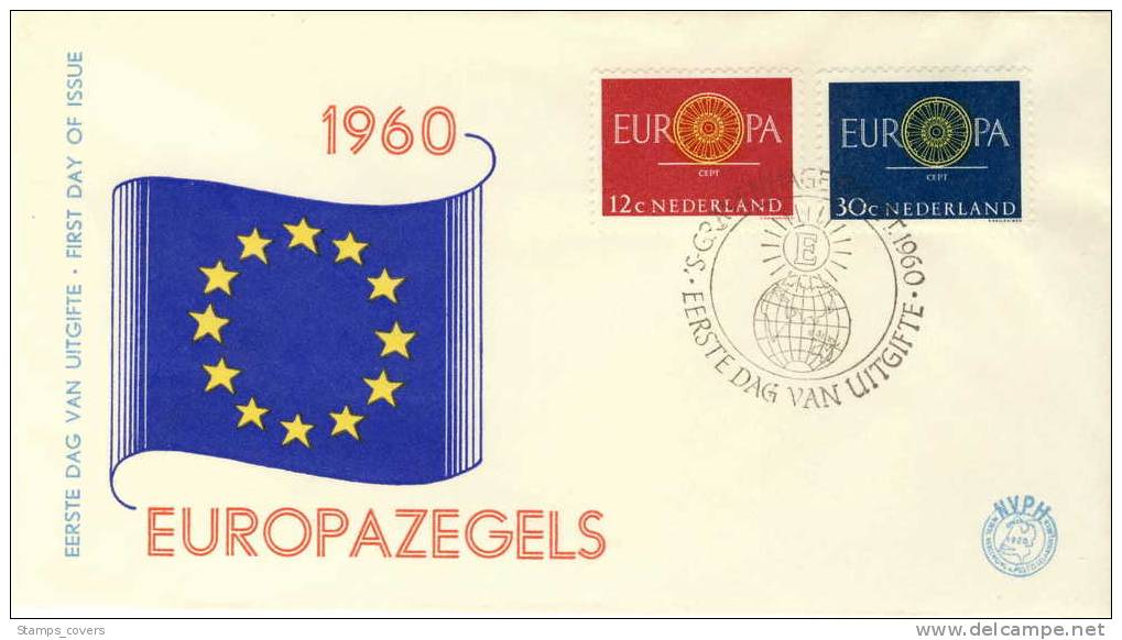 NEDERLAND  FDC MICHEL 753/54 EUROPA 1960 - 1960