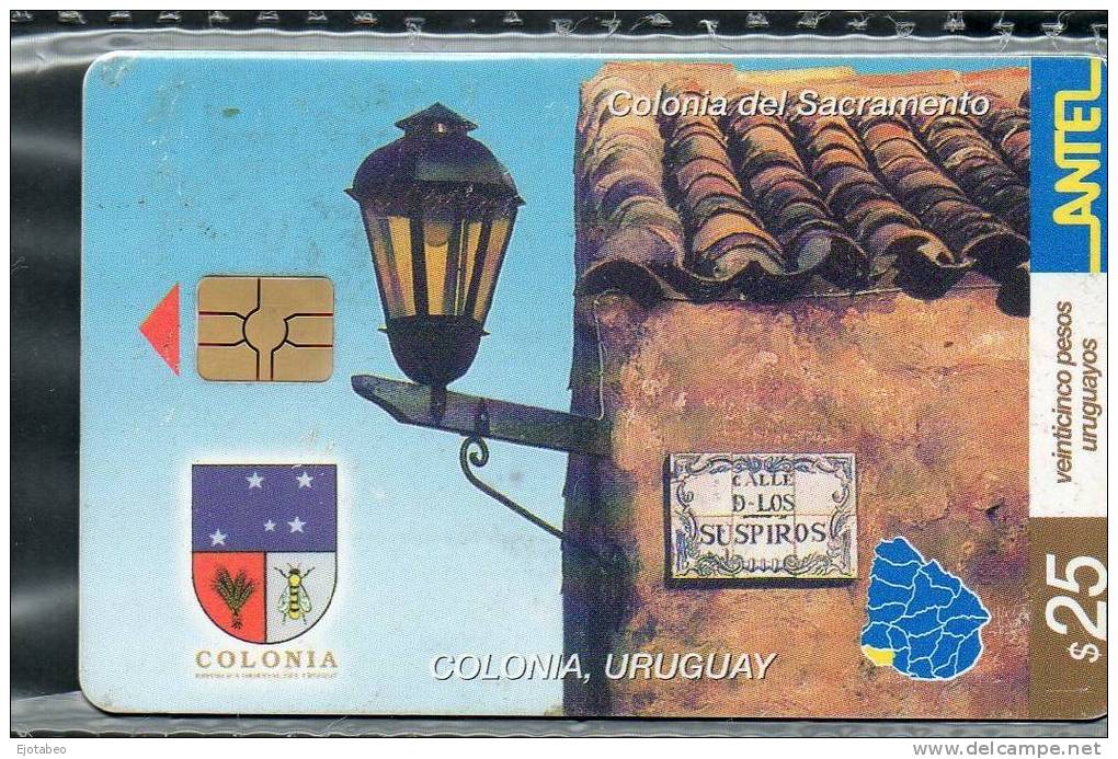 46 URUGUAY Tarj.Telef.237a-Calle De Los Suspiros-Colonia . - Uruguay