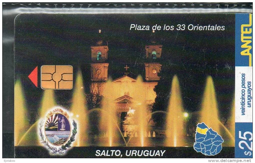 48 URUGUAY Tarj.Telef.241a-Plaza De Los 33 Orientales-Salto. - Uruguay
