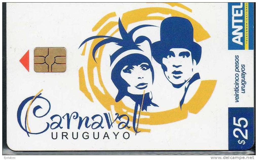53 URUGUAY Tarj.Telef. 482a -Carnaval - Revista. - Uruguay