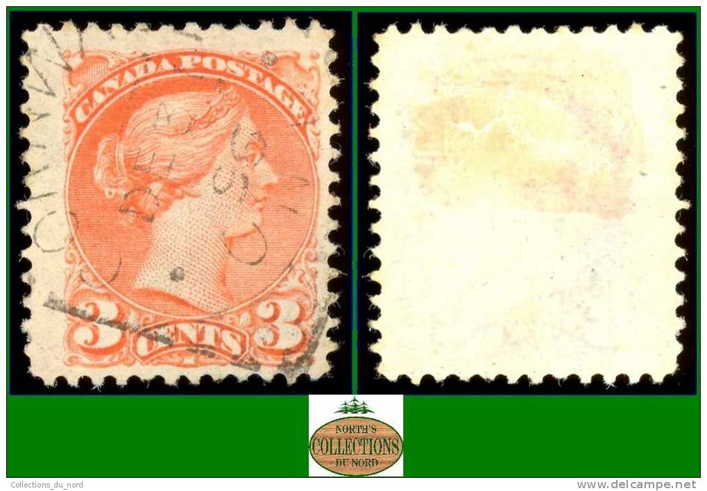 Canada (Unitrade & Scott # 37iii -  Small Queens Issue / Émission Petites Reines) (o) VG/F - Oblitérés