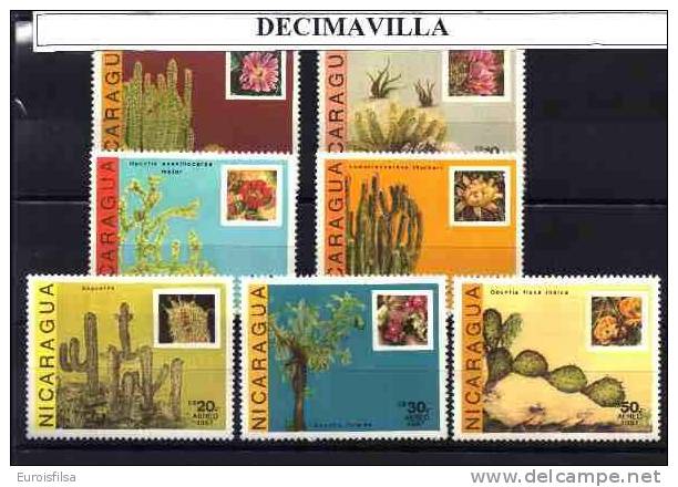 NICARAGUA, 1986, 1404/06 + A1131/33, CACTUS - Cactusses