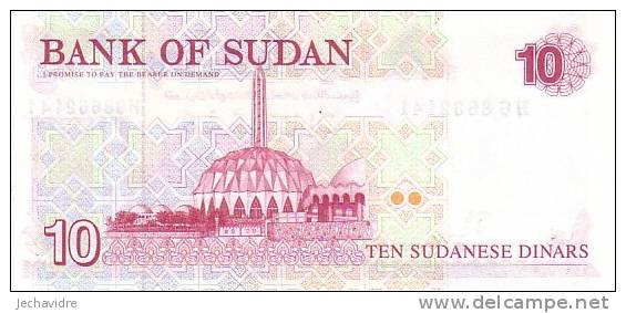 SOUDAN  10 Dinars  Emission De 1998   Pick 52a    ***** BILLET  NEUF ***** - Soudan