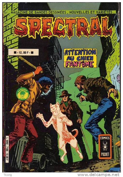 BD SPECTRAL NUMERO 19 ET 20 AREDIT 1982 RELIE EN ALBUM - ATTENTION AU CHIEN FANTOME - Spectral