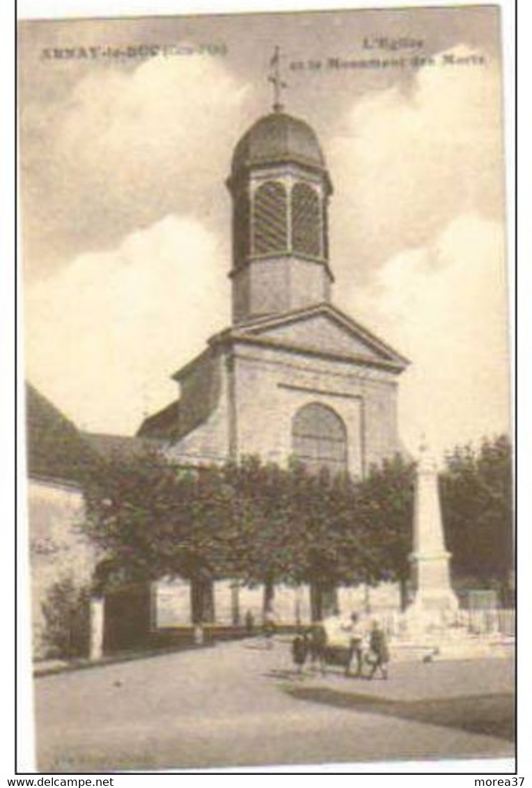 ARNAY LE DUC  L'église Et Le Monument Aux Morts - Arnay Le Duc