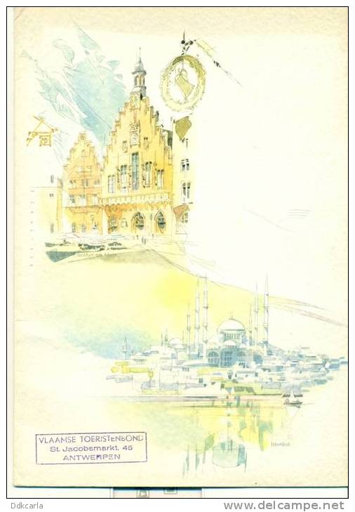 Menu - 1958 - Lufthansa - Hamburg-Buenos Aires - Menu Kaarten