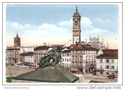 21986)cartolina Illustratoria  Monza - Piazza Trento E Trieste E Monumento Ai Caduti - Monza