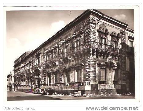 21999)cartolina Illustratoria  Acireale - Palazzo Municipale - Acireale