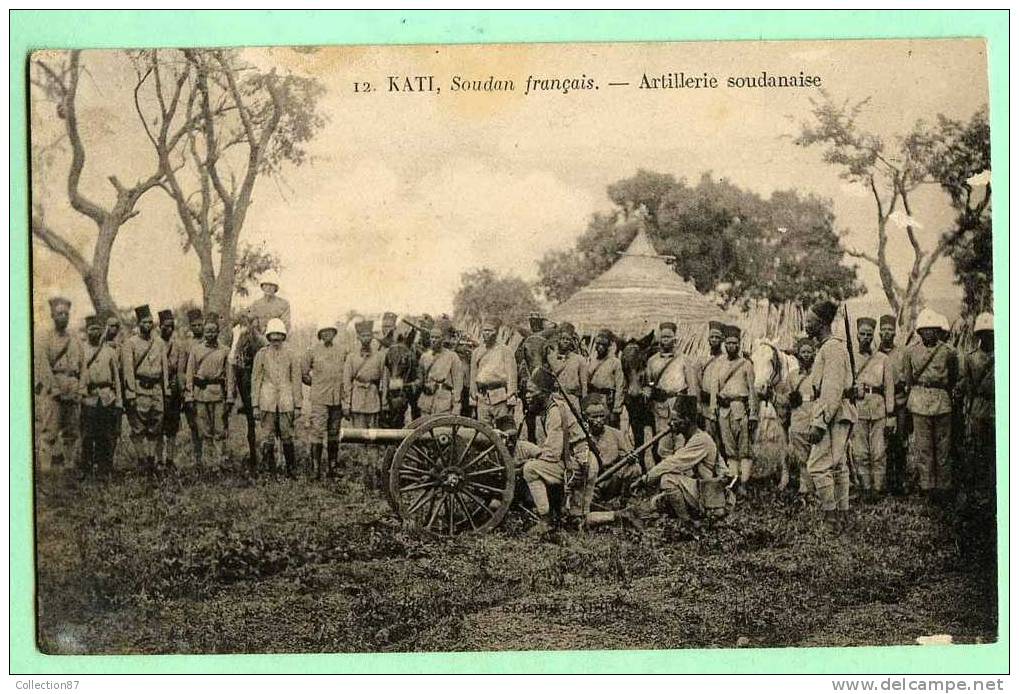 AFRIQUE - SOUDAN - KATI - MILITAIRE - ARTILLERIE SOUDANAISE - CANON De 75 - Soudan