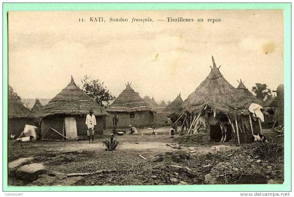 AFRIQUE - SOUDAN - KATI - MILITAIRE - TIRAILLEURS SOUDANAIS Au REPOS - Sudan