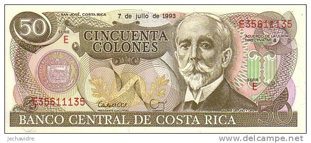 COSTA RICA  50 Colones  Daté Du 07-07-1993   Pick 257a    ***** BILLET  NEUF ***** - Costa Rica