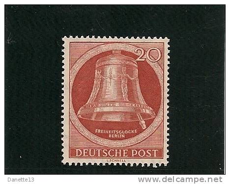 MICHEL - BAND 2 - 1951 - EINWEIHUNG DER FREIHEITSGLOCKE IM TURM DES SCHÖNEBERGER RATHAUSES (II) - Unused Stamps