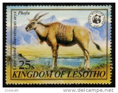 Lesotho - 1981 WWF 25s Eland (**) # SG 470 - Wild