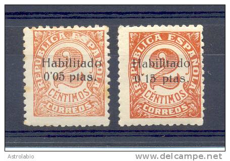 España 1937 " Locales, Baleares " Con Charnela MH Edifil 2-4 - Nationalist Issues