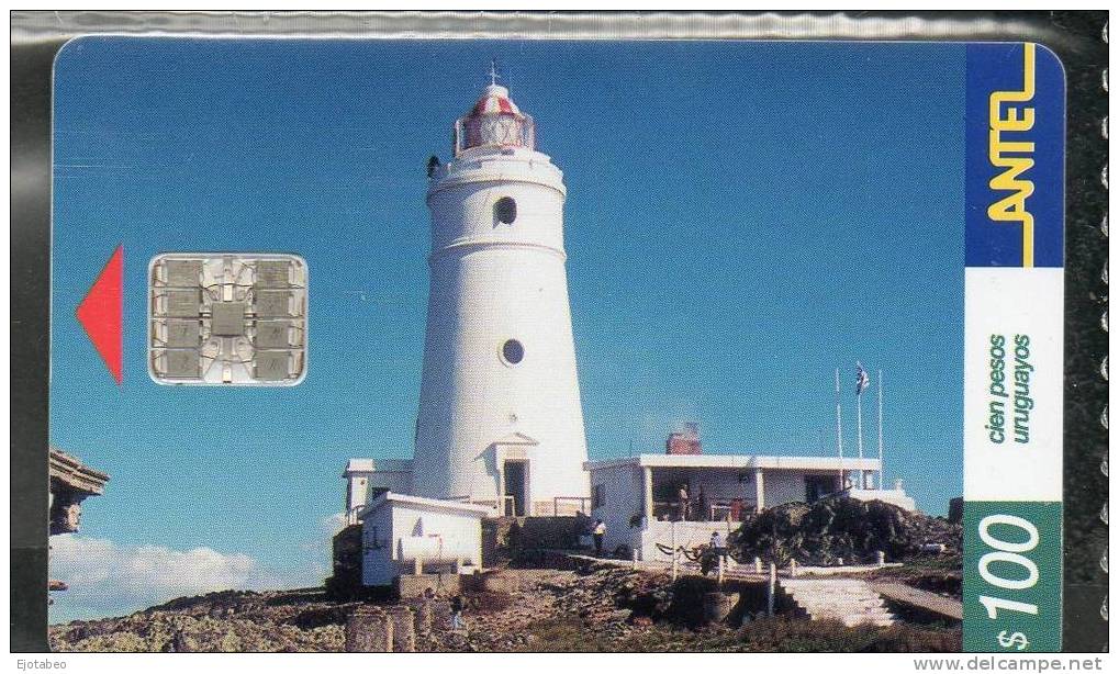 61 URUGUAY Tarj.Telef. 32a Faro De La Isla De Flores. - Uruguay