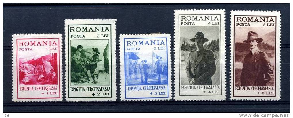 Roumanie  :  Yv  422-26  *  Scouts   ,    N2 - Unused Stamps