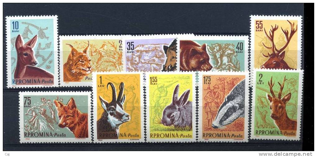 Roumanie  :  Yv  1781-90  **  Animal - Unused Stamps